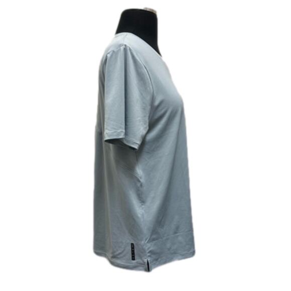 Under Armour RUSH Vent T-Shirt NEW Slate Blue Fitted Stretch Mesh Size L - Picture 3 of 12